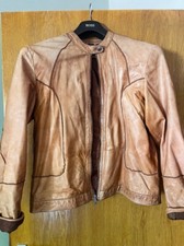 Butterweiche lederjacke bikers gebraucht kaufen  München