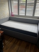 Grey upholstered day for sale  HAYLING ISLAND