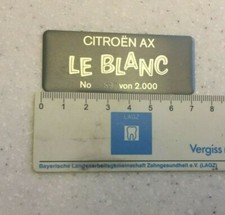 Citroen blanc typenschild gebraucht kaufen  Deutschland