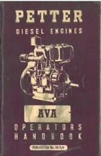 Usado, Motores Diesel Petter Ava Manual Do Operador Com Lista De Peças-AVA1 E AVA2 comprar usado  Enviando para Brazil
