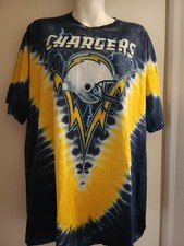 Camiseta LOS ANGELES CHARGERS OFICIAL NFL AZUL LÍQUIDO TIE DYE. Tamanho XL comprar usado  Enviando para Brazil