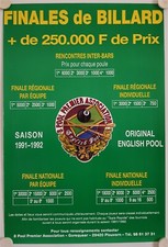 Affiche billard 1991 d'occasion  La Courtine