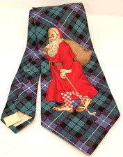 Usado, Xadrez de Natal vintage importado de seda Papai Noel cortador de gravata de golfe e balde  comprar usado  Enviando para Brazil