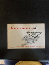 Original 1959 Johnson Sea Horse 18HP motor de popa barco manual do proprietário comprar usado  Enviando para Brazil