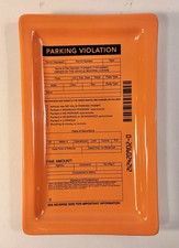 Bandeja de ingressos para violação de estacionamento bugiganga prato peixe laranja Eddy cerâmica em excelente estado usado comprar usado  Enviando para Brazil