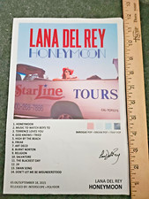 Cartão assinado Lana Del Rey lua de mel Blue Banisters 8" X 12" comprar usado  Enviando para Brazil