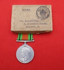 Ww2 defence medal for sale  MIDDLEWICH