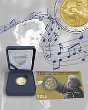 Grécia, 2025, 2 Euro, Genius of Mikis Theodorakis, Proof & Coincard, Pré-venda! comprar usado  Enviando para Brazil