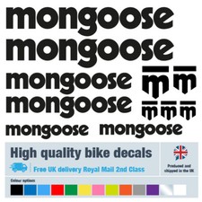 Mongoose bike labels for sale  SHREWSBURY