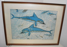 Greek dolphins print for sale  LLANFAIRPWLLGWYNGYLL
