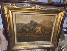 Dipinto olio cartone usato  Napoli