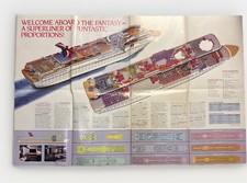 Usado, Pôster fotográfico fantasia navio de cruzeiro carnaval década de 1980 32” X 22” mapa superliner vintage comprar usado Usado, Pôster fotográfico fantasia navio de cruzeiro carnaval década de 1980 32” X 22” mapa superliner vintage comprar usado  Enviando para Brazil