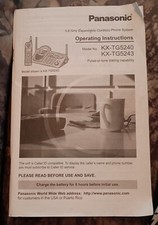 Usado, Telefone Panasonic sem fio instruções de operação somente manual KX-TG5240 KX-TG5243 comprar usado  Enviando para Brazil