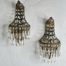 Paire appliques pampilles d'occasion  Grasse