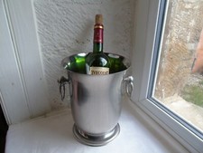 French stainless steel champagne wine ice bucket marked "Jean Couzon" comprar usado  Enviando para Brazil