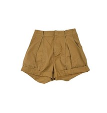 Shorts feminino Joie tamanho 4 Xandria cappuccino plissado cintura alta 3” costura interna T10 comprar usado  Enviando para Brazil