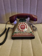 Telefone/telefone Coca Cola 2001 estilo Tiffany vitral iluminar férias, usado comprar usado  Enviando para Brazil