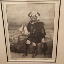Vintage drawing signed for sale  Suffern