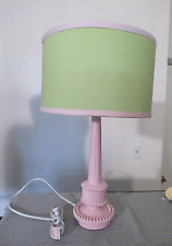 Abajur de pedestal de bolo rosa bonito com abajur verde fita para quarto de bebê menina novo sem etiquetas comprar usado  Enviando para Brazil