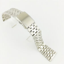 Usado, Pulseira de relógio de aço inoxidável fina sólida qualidade pulseira de metal 18 20 22mm comprar usado  Enviando para Brazil
