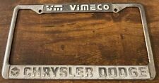 Quadro de placa VM Vime Co. Chrysler Dodge Dealership Booster Vimeco Georgia comprar usado  Enviando para Brazil