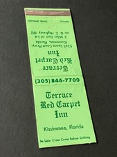 Vintage Florida Matchbook “Terrace Red Carpet Inn” Kissimmee comprar usado Vintage Florida Matchbook “Terrace Red Carpet Inn” Kissimmee comprar usado  Enviando para Brazil