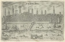 Mappa antica ferrara usato  Spedire a Italy