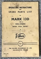 Villiers mark 13d for sale  LEICESTER