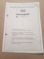 Kfz anhängerbrief fahrzeugbri gebraucht kaufen  Wernigerode