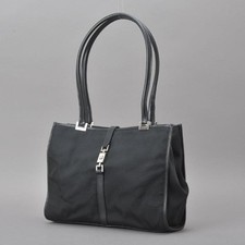 Bolsa tote Gucci Jackie nylon couro preta usada comprar usado  Enviando para Brazil