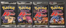 2000 Pokemon Team Rocket Selado 1ª Edição Booster Pack Todo Conjunto - 4 Pacotes, usado comprar usado  Enviando para Brazil