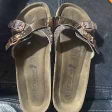 Sandals sliders gold for sale  SOUTHAM