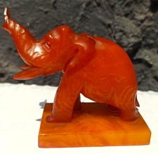 piękna figurka słonia '50 Butterscotch bursztynowy kolor bakelit vintage na sprzedaż  PL