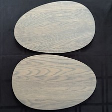 Conjunto de 2 carregadores Crate & Barrel Aaron Probyn Welcome Oak Platter cinza comprar usado  Enviando para Brazil