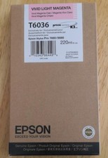 06-2023 GENUÍNO EPSON T6036 LUZ VÍVIDA MAGENTA 220ml TINTA STYLUS PRO 7880 9880 comprar usado  Enviando para Brazil