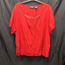 Blusa Feminina Lemon Grass Vermelha Plus Size Top 3X Camisa Manga Curta comprar usado  Enviando para Brazil