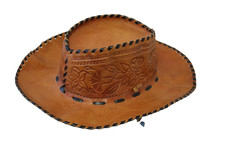 Leather cowboy hat for sale  WELLINGBOROUGH