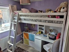 Cabin bed desk for sale  WARRINGTON