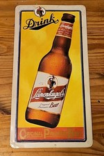 Placa de lata em relevo Drink Leinenkugel's Original Premium Beer 18 x 9"" *LEIA comprar usado  Enviando para Brazil