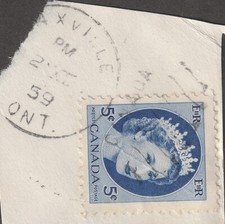 CARIMBO POSTAL DE CANCELAMENTO MAXVILLE ONT DUPLEX comprar usado  Enviando para Brazil