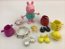 Conjunto de bonecos Peppa Pig vestido e conversa 11 peças sapatos chapéu vestido brinquedo falando testado, usado comprar usado  Enviando para Brazil
