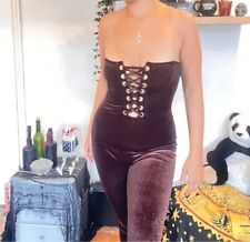 Brown velvet corset for sale  NEWPORT