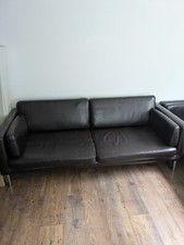 Seater leather sofas for sale  GLASGOW
