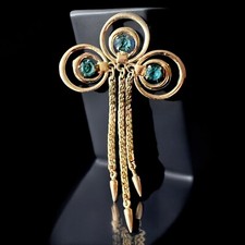 Circle rhinestone brooch for sale  Monmouth Junction