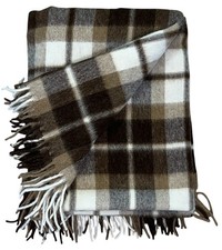 Alpaca Superfine Condor Tip Lap Throw 61” x 52” Franja Marrom Marfim, usado comprar usado  Enviando para Brazil