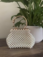 Gold pearl clutch for sale  NOTTINGHAM