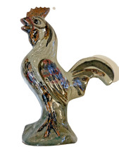Usado, Estátua de galo de cerâmica vintage pintada à mão arte popular 8 polegadas decoração de galinha estatueta comprar usado  Enviando para Brazil