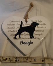 Ceramic heart beagle for sale  PETERBOROUGH