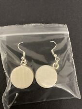 Earrings white wooden for sale  WHITSTABLE