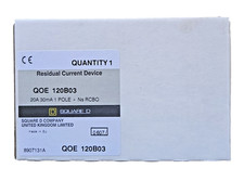 Dispositivo de corrente residual quadrado D 20 AMP 30mA RCBO tipo AC QOE 120B03 - 1 pólo comprar usado  Enviando para Brazil